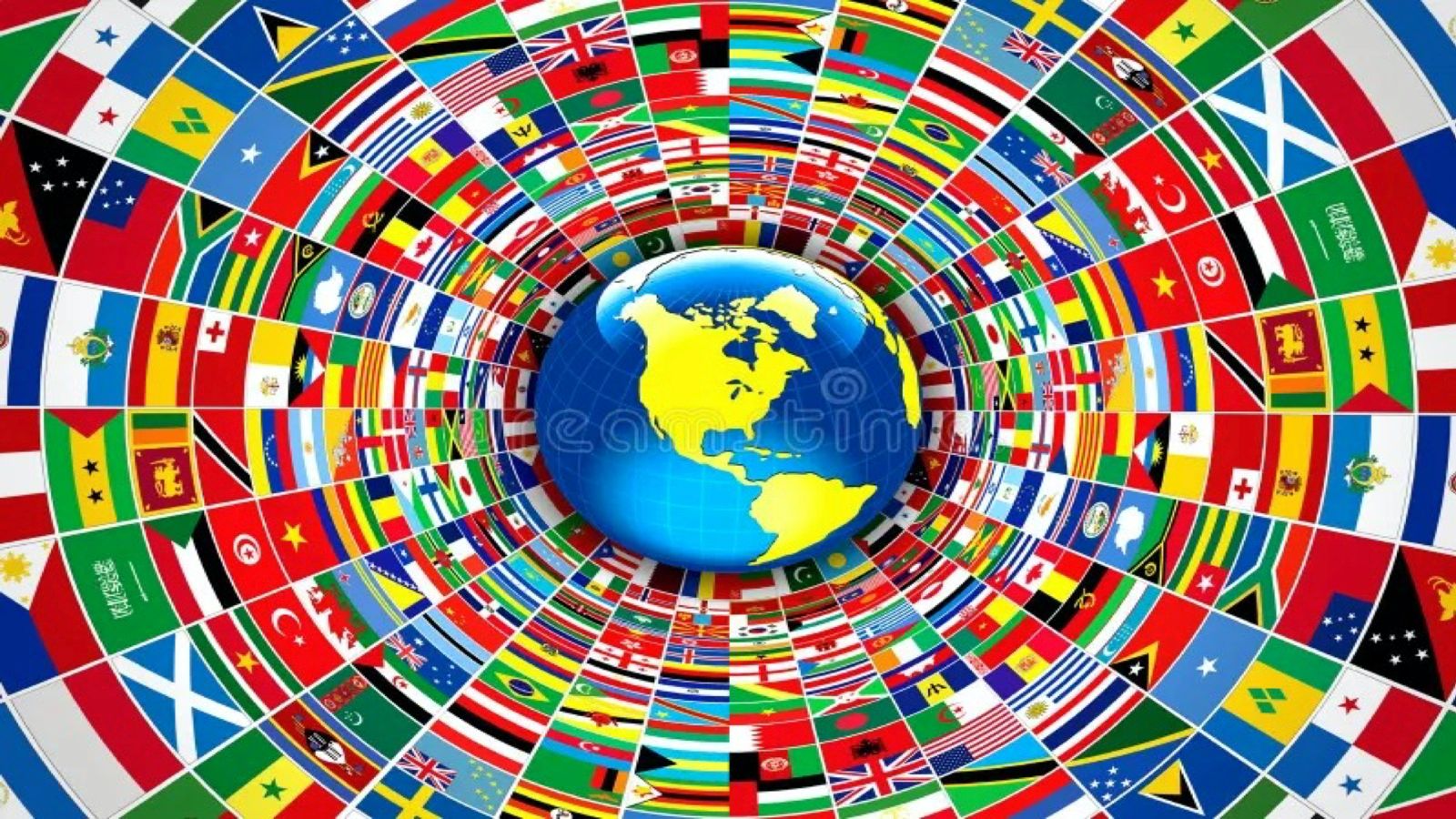 Multi National Flags